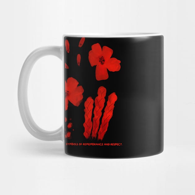 Poppy Fields: Symbols of Remembrance and Respect. by HALLSHOP